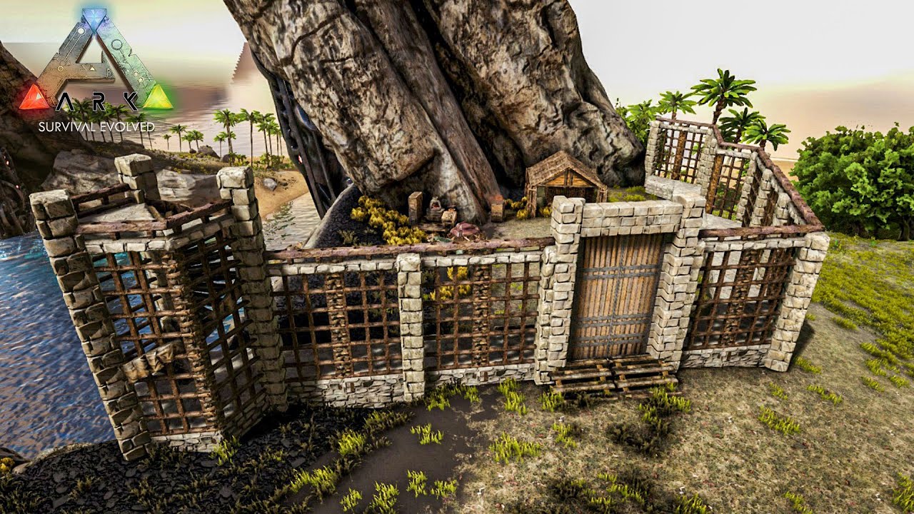 Ark 4 柱と柵でカッコヨサ重視の塀を建築 ジュラシックパーク編2 Youtube