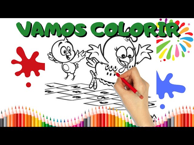Desenhos de Galinha para colorir - Bora Colorir