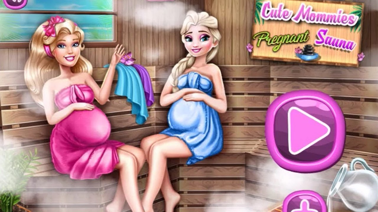 Cute Mommies Pregnant Sauna