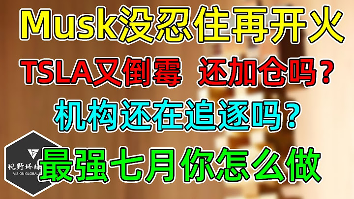 美股 Musk再开火，TSLA又倒霉！还加仓吗？标普7月历史最强季节性！机构还在买入吗？
