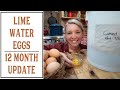 WATER GLASSING EGGS 12-MONTH UPDATE - STILL GOOD!