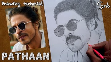 Drawing Shahrukh Khan From PATHAAN Movie |How to draw Shahrukh Khan |Shahrukh Khan drawing tutorial