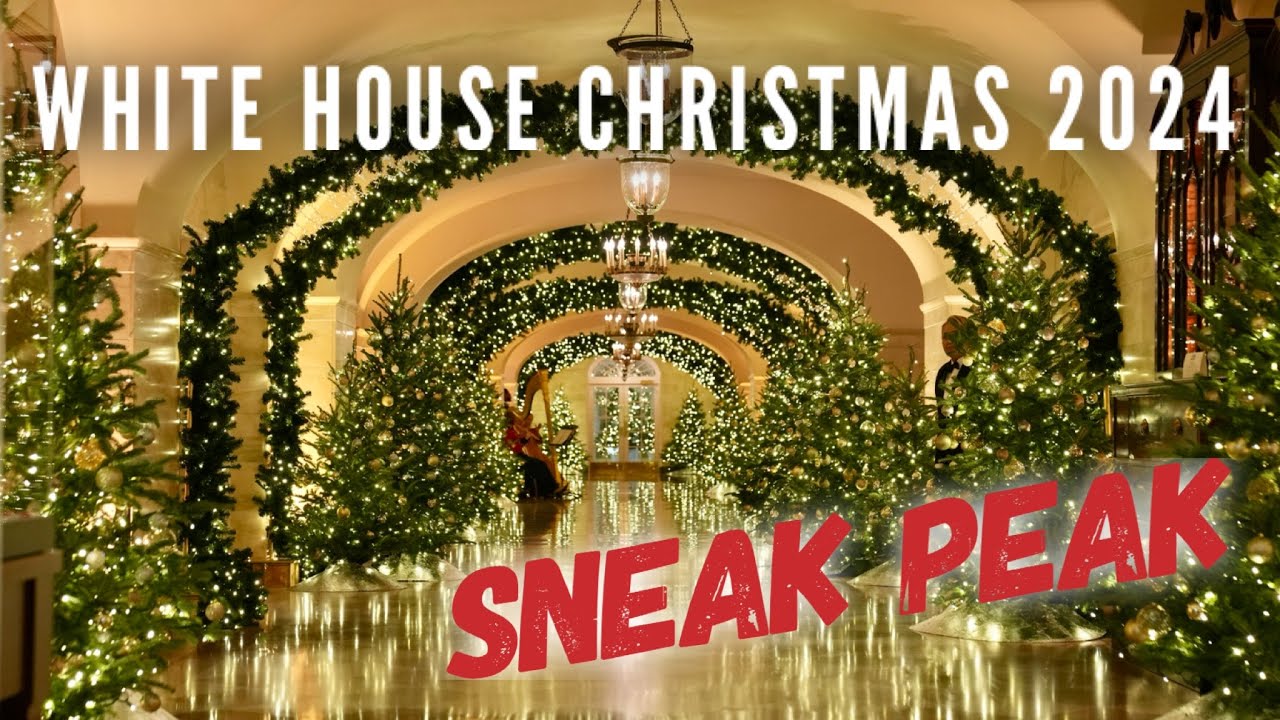 Sneak Peek of the White House Christmas Decorations for 2024 - YouTube