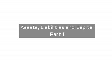 ASSETS, LIABILITIES AND CAPITAL