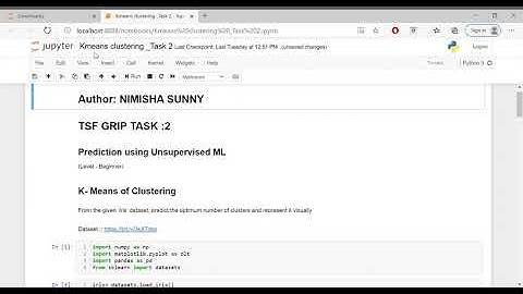 The Sparks Foundation Internship, GRIP -Task2|| KMeans clustering || Data Science ||Machine Learning