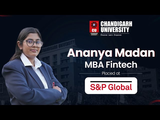 MBA Fintech - S&P Global Placements at Chandigarh University