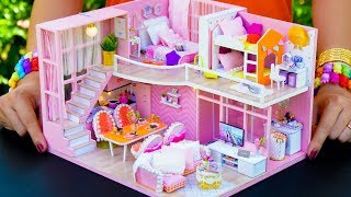 5 DIY Miniature Doll House Rooms Girly