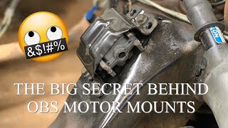 How to switch 88 98 OBS chevy V6 motor mounts for LS conversion THE EASY WAY