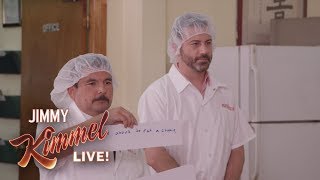 Jimmy Kimmel & Guillermo at a Fortune Cookie Factory