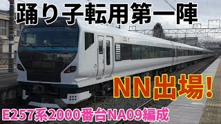 【踊り子転用第一陣！E257系2000番台NA09編成 遂にNN出場！】