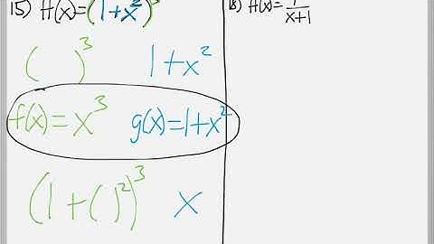 Math 151 : 1.4 #15, #18 (PreCalculus Tutorial : Composition Of Functions)