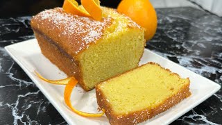 Moelleux, spongieux  et PAS sec ! Voici mon gâteau à l’orange qui fait carton au goûter 🍊