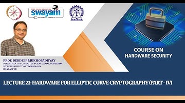 Lecture 22 : Hardware for Elliptic Curve Cryptography (Part - IV)