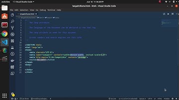 HTML: LANG Attribute