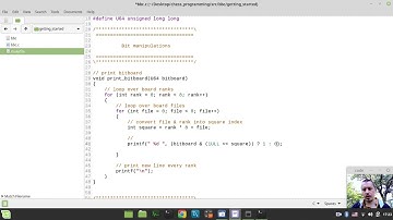 Bitboard CHESS ENGINE in C: creating comfortable conditions for development