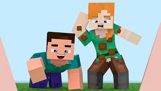 Steve is surprised at Alex! What did she do? 3 - monster school minecraft animation