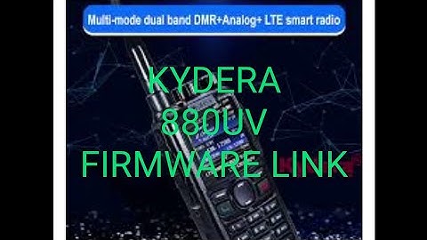 KYDERA 880UV New Firmware Sept 2022 Link