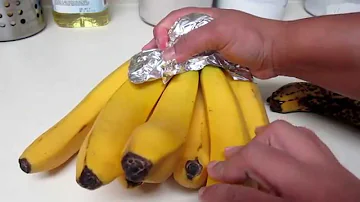 ¿Por qué el papel de aluminio mantiene frescos los plátanos?