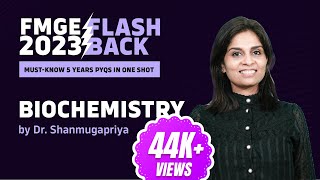 FMGE Flashback 2023 | Past 5 Years IMP PYQs of 'Biochemistry' by Dr. C. Shanmugapriya