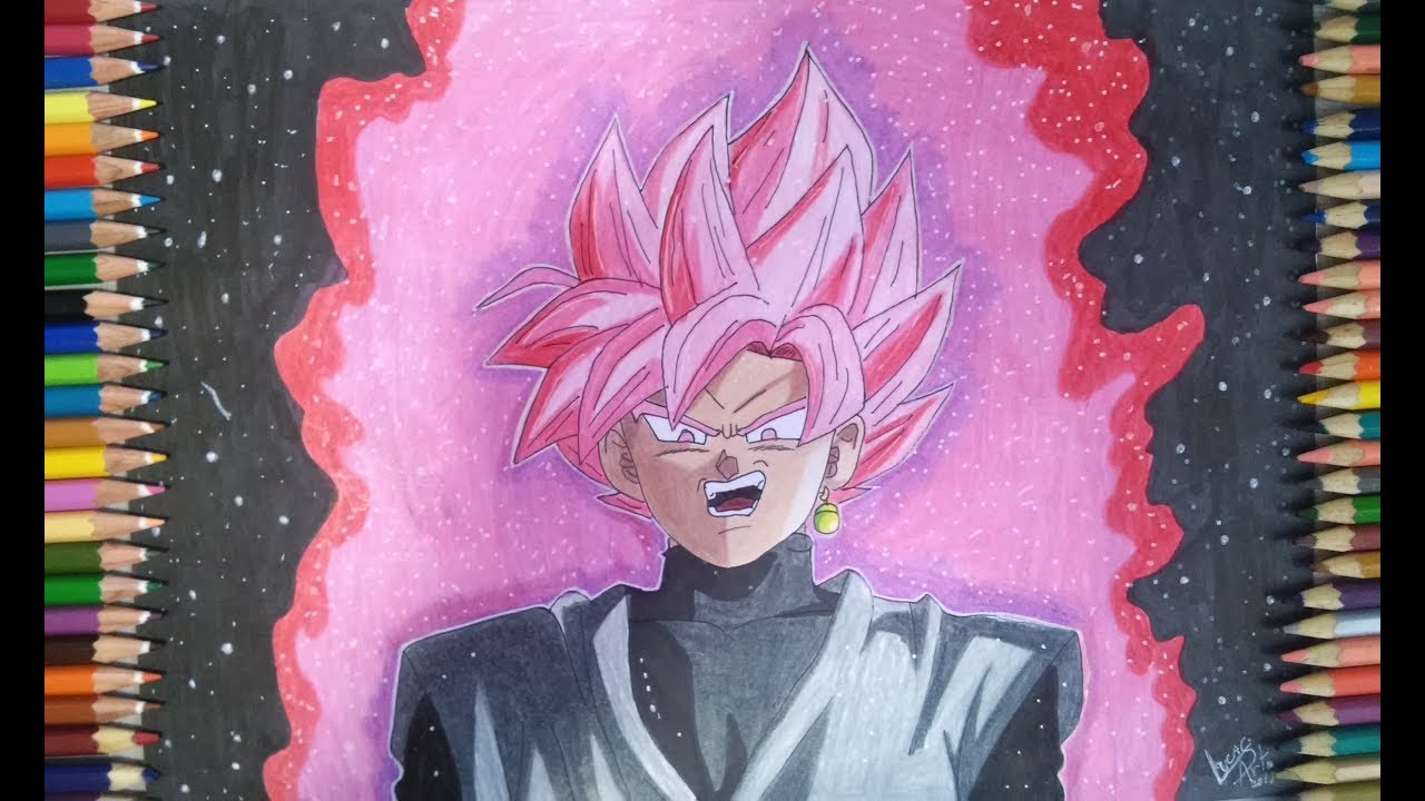 Desenhando O Goku Black Rose - ( DragonBall Super ) 