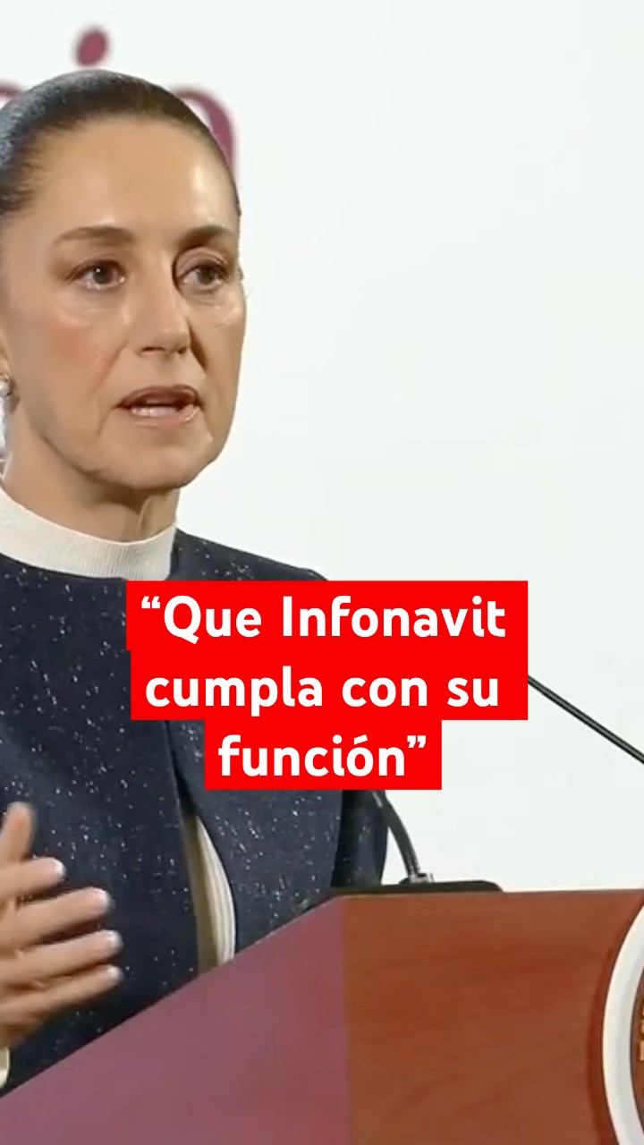 Sheinbaum desmiente críticas de la oposición sobre apropiación de fondos de Infonavit #shorts