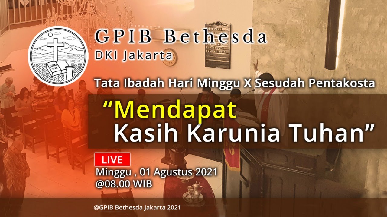 Ibadah Hari Minggu X Sesudah Pentakosta (01 Agustus 2021)