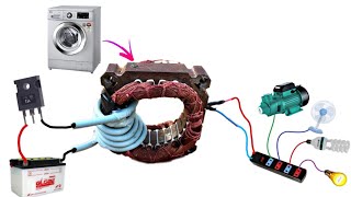 I turn washing machine stator into a 12v TO 220v inverter circuit by Rida Inventor 39,066 views 8 months ago 10 minutes, 52 seconds