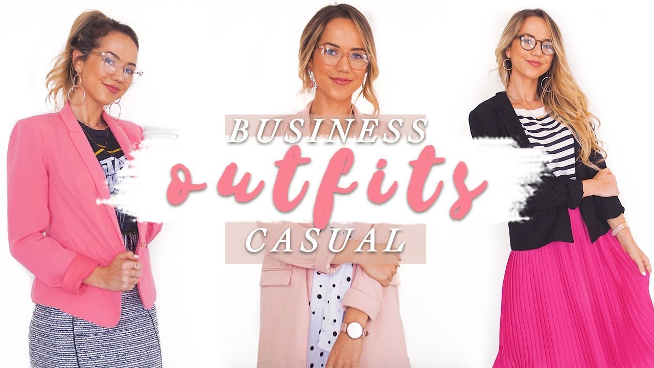 OFFICE LOOKBOOK | Business casual outfit ideas! - YouTube