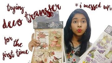 TRYING DECO TRANSFER FOR THE FIRST TIME | BeCre8ive