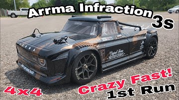 Arrma Infraction 3s Speed Run (Brushless RC Truck)