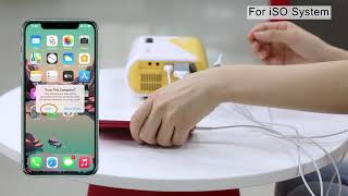 A video of how to operate the AuKing mini projector