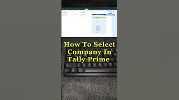 How to Select a Company in Tally Prime | Quick Tally Tip #shorts #tallyprime