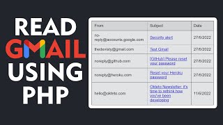 Read Gmail using PHP