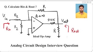 Interview over analoog ontwerp @TexasInstruments _ Bereken de ingangs- en uitgangsimpedantie _ Am...