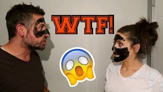 EX TXTS ME WHILE DOING BLACK MASK CHALLENGE!!😱
