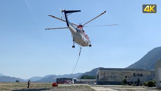 Sikorsky S-61 (C-GJQN) landing at CYYF Airport