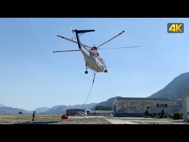 Sikorsky S-61 (C-GJQN) landing at CYYF Airport