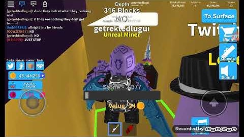 Found a guy trying to scam me in mining simulator