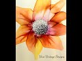 #38 Tutorial on how to blow multi colored flower petals with alcohol ink