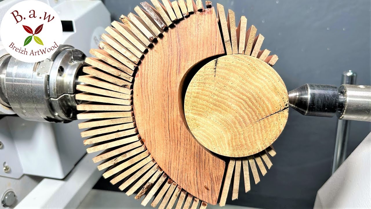 Woodturning fantastic creation of a work of art