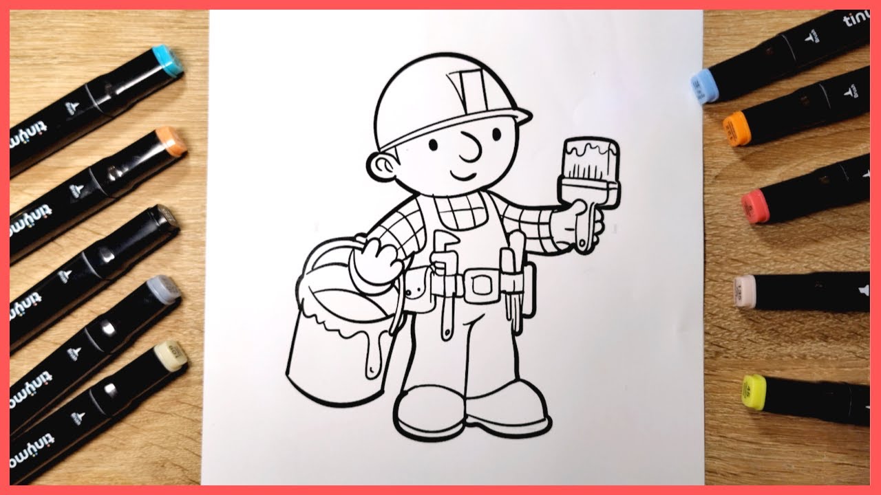 bob the builder cartoon drawing - Clip Art Library