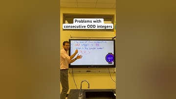 How to solve problems with consecutive odd or even integers #math #algebra #wordproblems