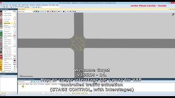 Vissim Tutorial - Lesson 14 - Interstage files (.pua) - Stage controlled