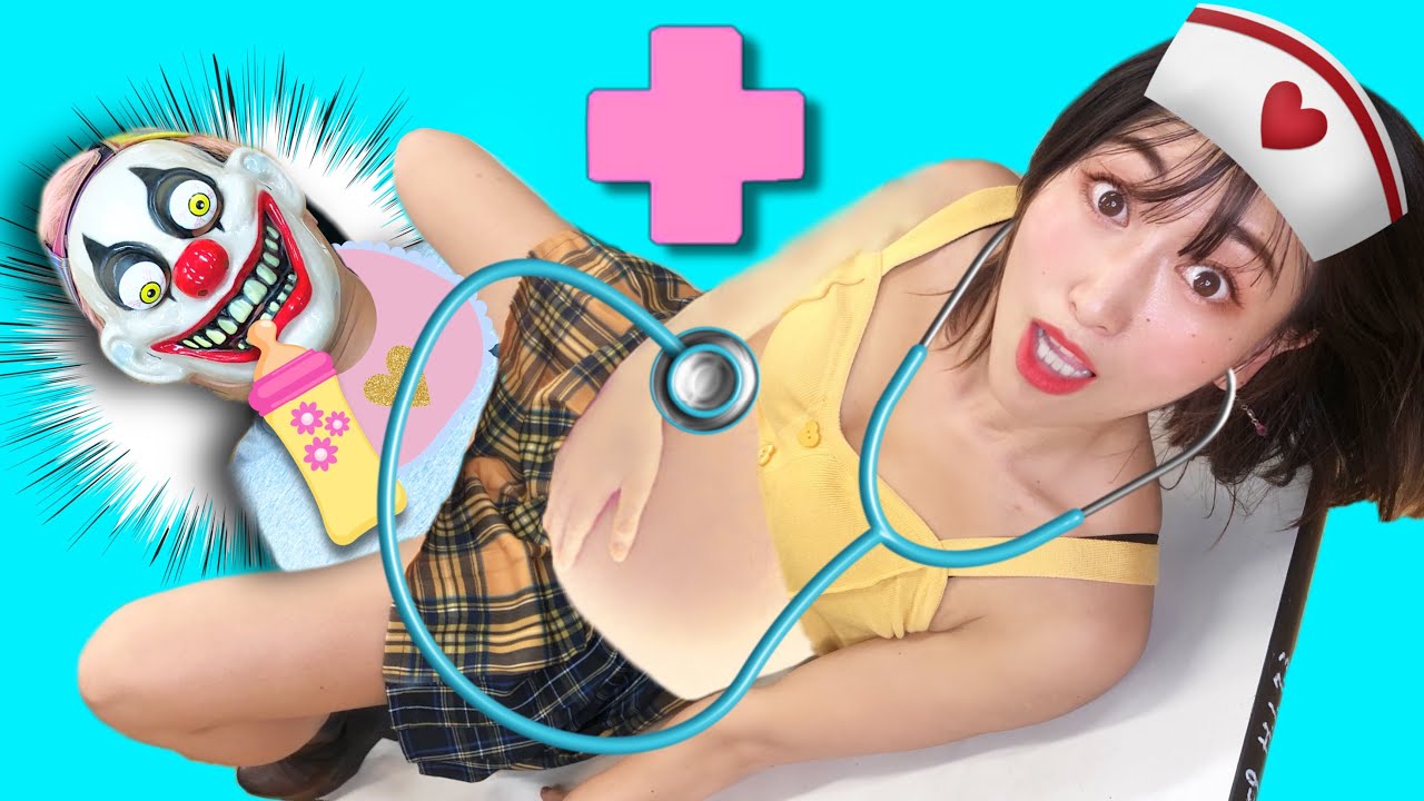 おかしなお医者さんごっこ🤣夢の妊娠さん生活でゾンビが生まれて大ピンチ！👶実験道場