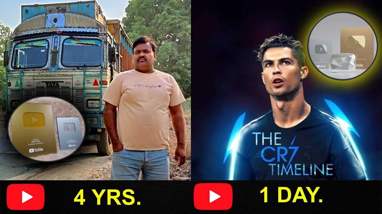 Rajesh Driver Rajesh Rawani (a truck driver) and CR7 have YouTube channels and have ...