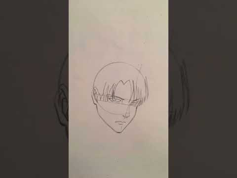تعلم رسم ليفاي اكرمان من انمي هجوم العمالقه