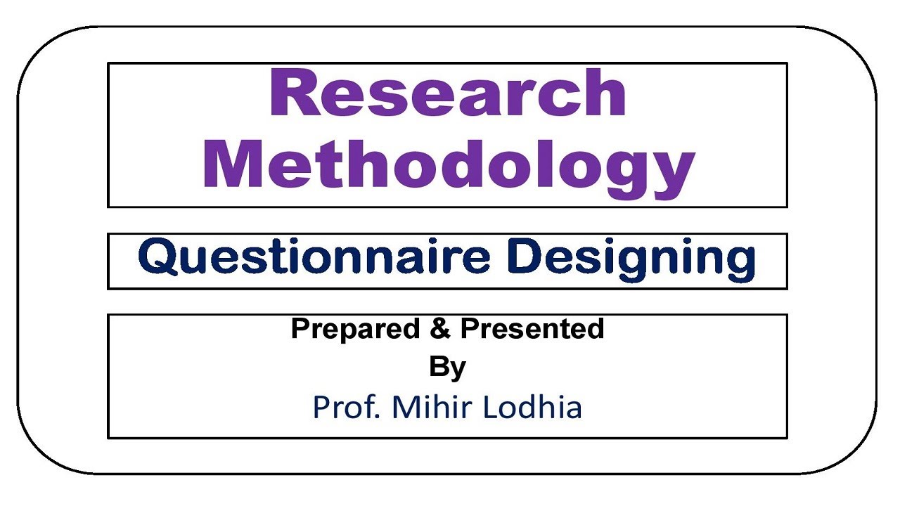 research into questionnaire design a summary of the literature