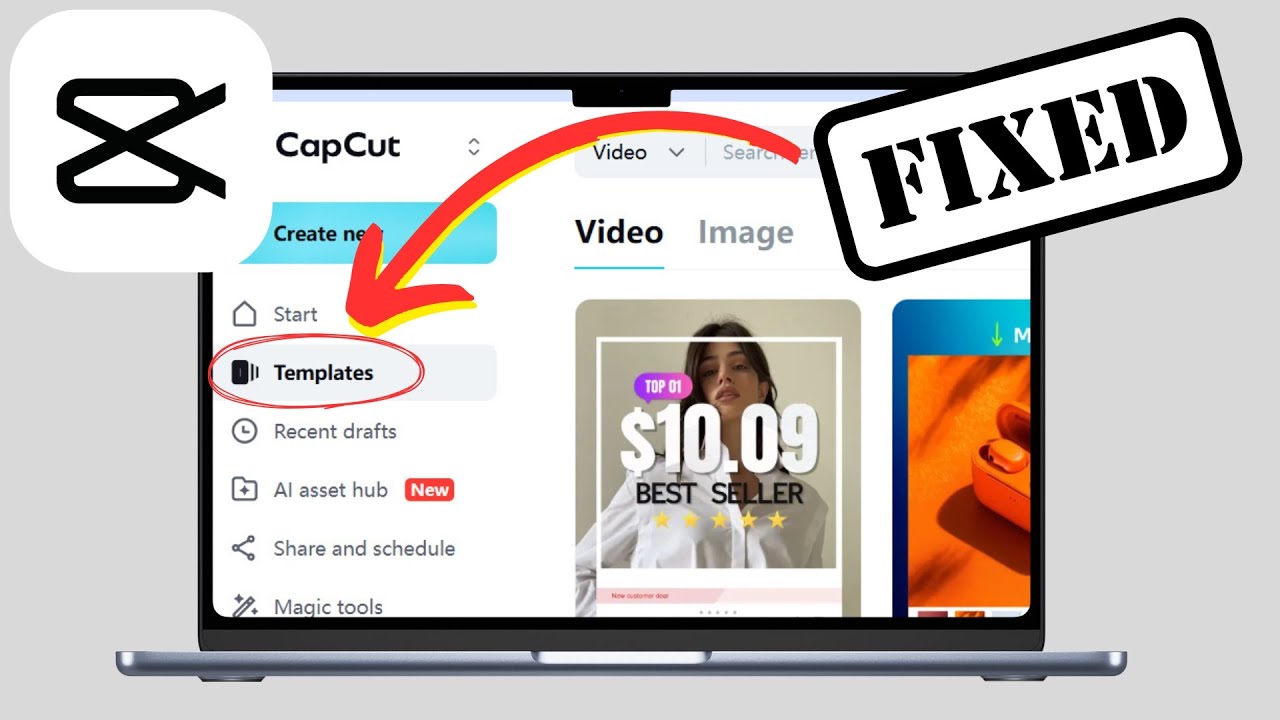 How to Fix CapCut Templates Not Showing in PC/Laptop YouTube