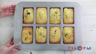 USA Pan Mini Loaf Pan, 8 Count