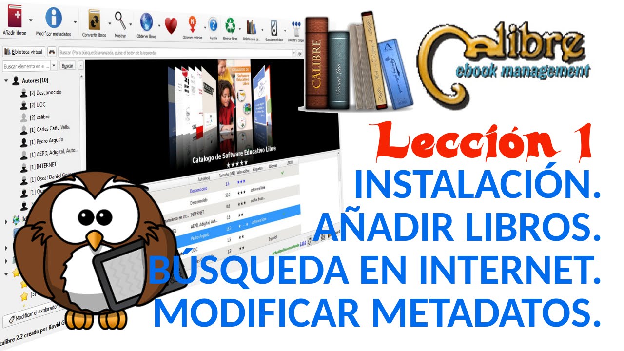 Debilidad Despedida objetivo Tutorial Calibre - 03/05 Descargar noticias. Pasar libros del ordenador a  nuestro lector (e-reader). - YouTube